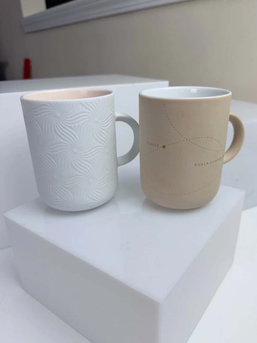 Nespresso Branded Mugs Cups Set of 2 from 2024 and 2025 limited collections